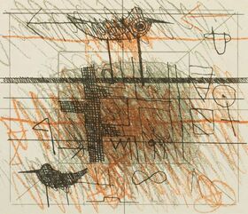 Ptiča v rdeči pokrajini